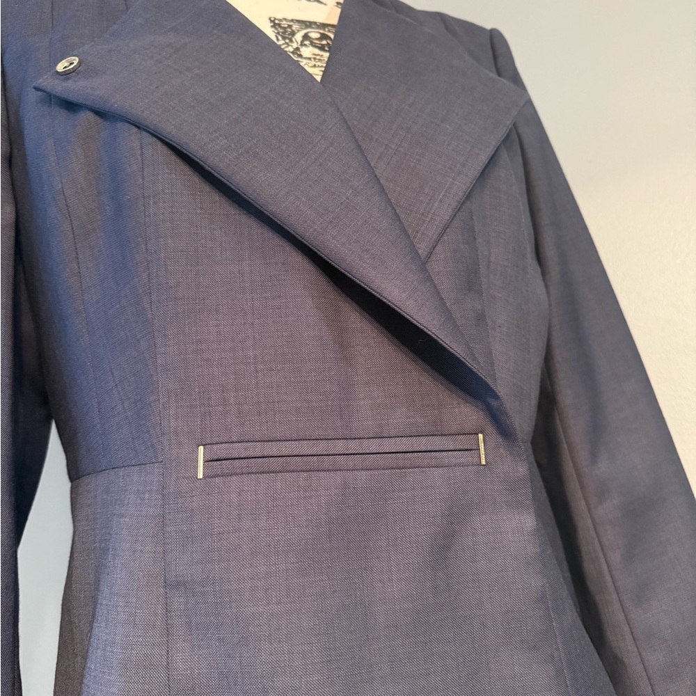 Hugo Boss Women’s Jasoni Coat Blazer Jacket Blue Medium Long Sleeve